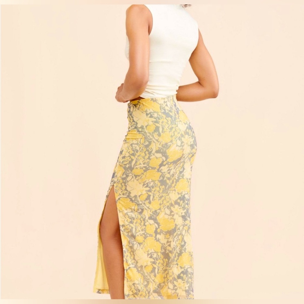 Free People Rosalie Floral Mesh Skirt Women’s XS
